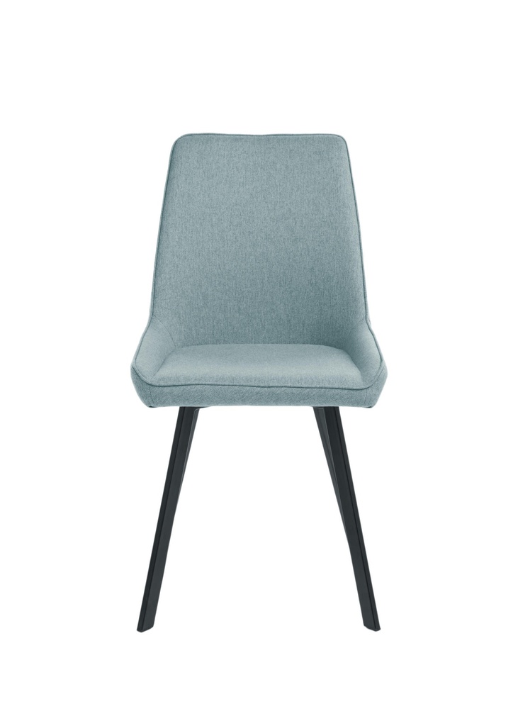 Set di 4 sedie in microfibra, eleganti e confortevoli, 48cm x 60cm x 87cm, colore acquamarina