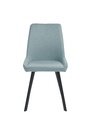 Set di 4 sedie in microfibra, eleganti e confortevoli, 48cm x 60cm x 87cm, colore acquamarina