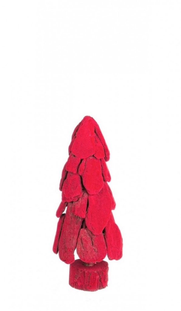6x Abete Velvet Rosso H40