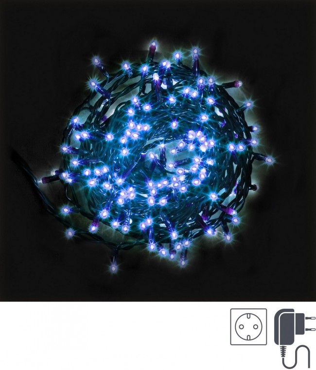 8x Catena 180 Led Blu Int-Est