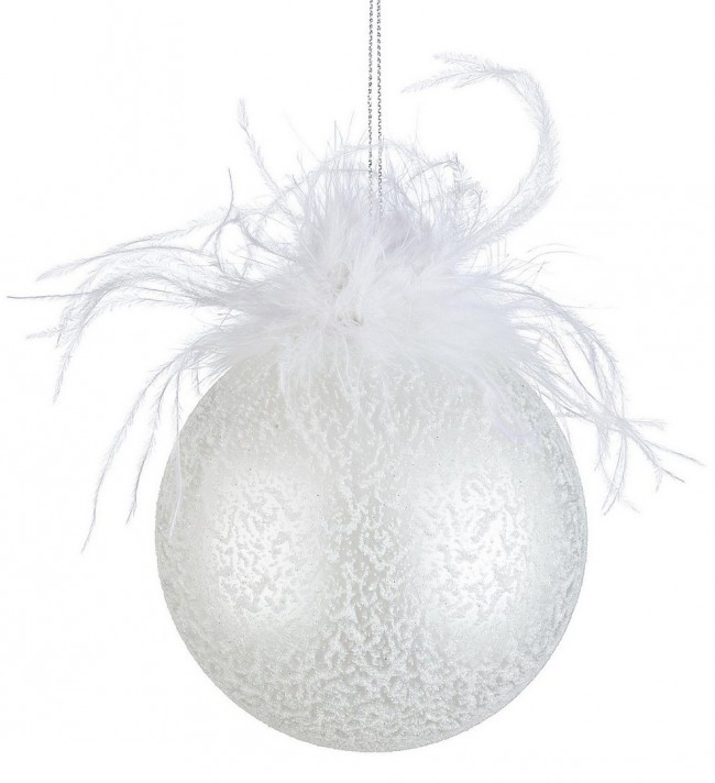 8x Pendaglio Vt Plumette Bianco D100
