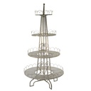 Albero Espositore Metallo Oro Sbiancato Ø100x235 cm