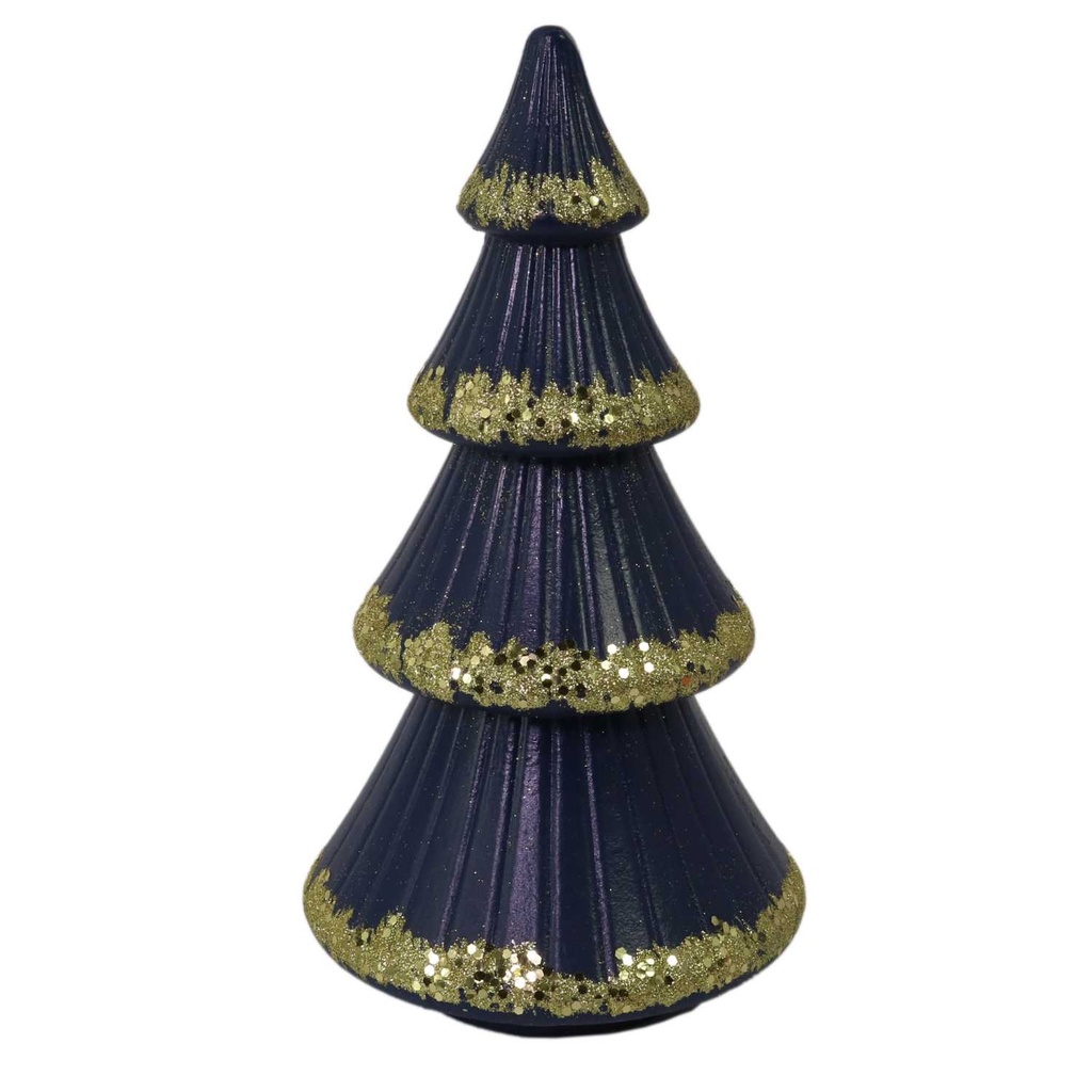 Albero in legno blu ø15x30 cm