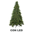 Albero monte durando con 1523 rami e 470 LED, verde, cm ø119h210