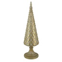 Albero in resina oro 12x12x42 cm