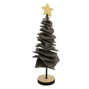 Albero tessuto marrone 14x14x41 cm