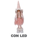 Angelo LED Tessuto Rosa 15x12x65 cm