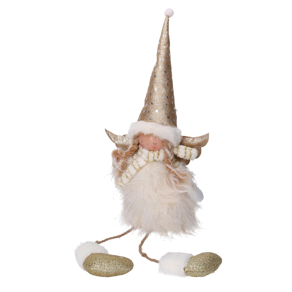 Angelo Tessuto Oro Seduto 24x13x70 cm