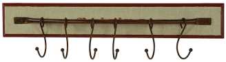 Appendino da cucina con 6 ganci, dimensioni 50 x 7 x 12,5 cm