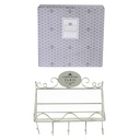 Appendino Metallo Paris 5 Posti con Mensola 38,5x13h37