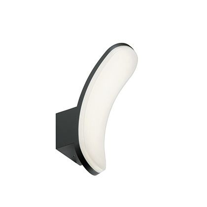 Applique LED 12W 4000K Linea Virgola Grafite