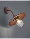 Applique Ruggine con Diffusore Vetro IP44