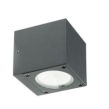 Applique LED 6W 3000K Goffrata in Alluminio Grafite