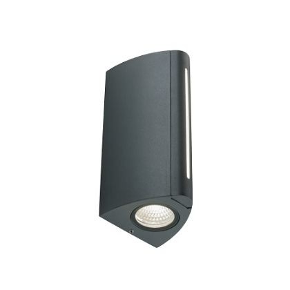 Applique LED 8W+4W 4000K in Alluminio Goffrato