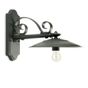 Applique in alluminio corta con attacco E27, colore grafite