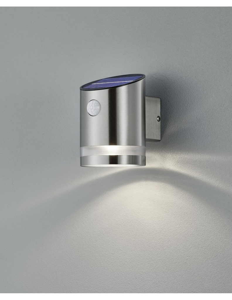 Applique Esterno Salta LED IP44 Nichel con Sensore di Movimento