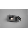 Applique da Esterno Tunga Doppio Spot LED Antracite Orientabile IP54
