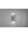 Applique Doppia Luce 2xE27 Vannes Nichel H18 cm Trio Lighting