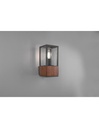 Applique da Esterno in Legno con Vetro Trasparente - Trio Lighting