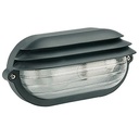 Applique Grande E27  linea palpebra ovale  nero