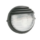 Applique Grande E27 Nero - Lampada in Alluminio con Diffusore in Vetro Stampato