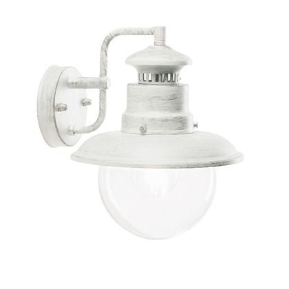 Applique a basso consumo energetico con attacco E27, biancoargento