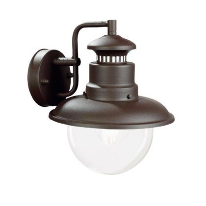 Applique in metallo con attacco E27, adatta per lampade a risparmio energetico
