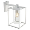 Applique in alluminio bianco con diffusori trasparenti