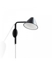 Applique LED in metallo nero opaco, 30cm x 27.5cm x 15cm