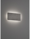 Applique LED Dimmerabile Rettangolare Ardesia Nero L25 cm