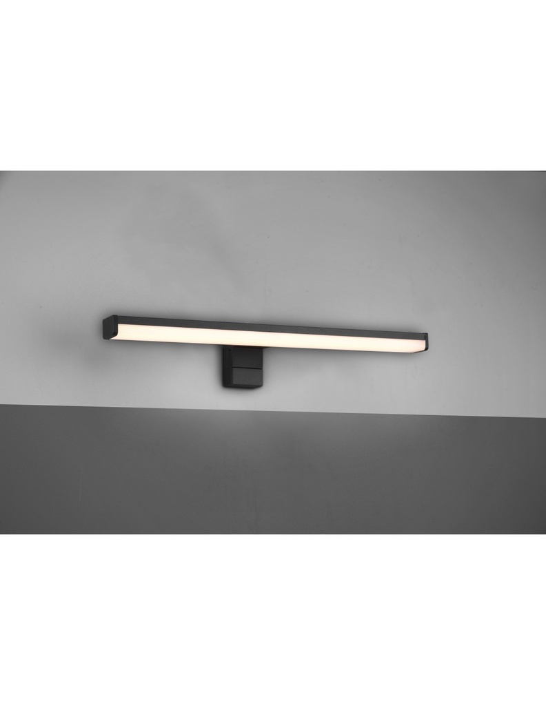 Applique LED nera per specchio Lino IP44