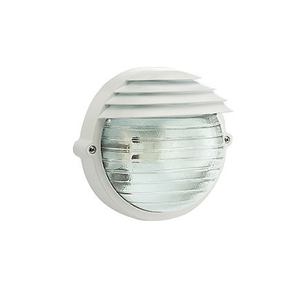 Applique Picc. E27  linea palpebra tonda  bianco