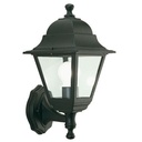 Applique in Alluminio con Diffusori in Vetro Trasparente - Altezza Max 170mm - Potenza Massima 60W