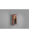 Applique rettangolare da esterno in legno naturale Canning GU10 IP54