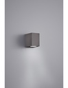 Applique Rettangolare Orientabile IP54 Antracite H10 cm