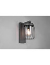 Applique Tuela Lanterna Rete Metallica Antracite IP44