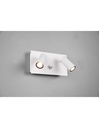 Applique Tunga IP54 Doppio Spot Led Bianco Orientabile Con Sensore