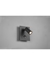 Applique Tunga Spot Led Antracite Orientabile IP54 Con Sensore