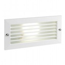 Applique da incasso in alluminio pressofuso con diffusore in vetro satinato bianco