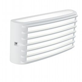Applique in alluminio pressofuso con diffusore opalino - 10W, 950 lumen, luce calda