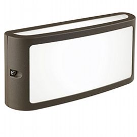 Applique in alluminio pressofuso con diffusore opalino - 10W, 950 lumen, luce calda