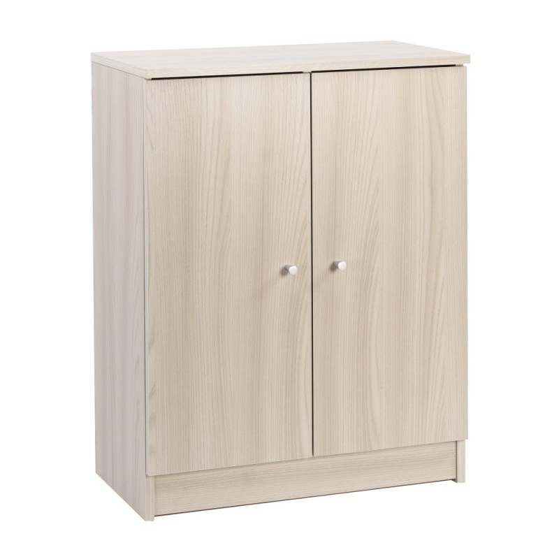 Armadio basso multiuso con due ante Olmo Chiaro 62x34x h80 cm