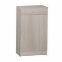 Armadio Multiuso Basso Un Anta Un Cassetto Olmo Chiaro 46x34x h80 cm