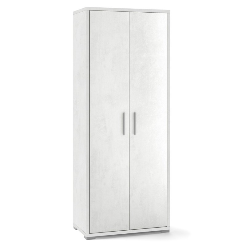 Armadio multiuso con due ante Bianco Ossido 71x41x h182 cm