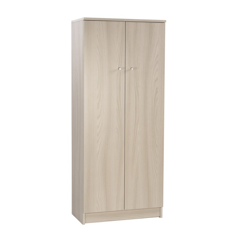 Armadio multiuso con due ante Olmo Chiaro 62x34x h147 cm