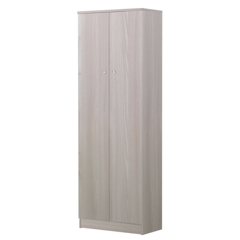 Armadio multiuso con due ante Olmo Chiaro 62x34x h182 cm