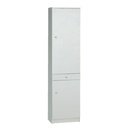 Armadio Multiuso Due Ante Un Cassetto Bianco 46x34x H183 cm