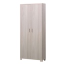 Armadio Multiuso Slim Due Ante Otto Ripiani Olmo Chiaro 83x29x h190 cm