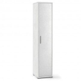 Armadio stretto multiuso in legno Bianco Ossido 39x41x h182 cm
