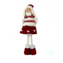 Bambina in tessuto rosso cm17x8h59